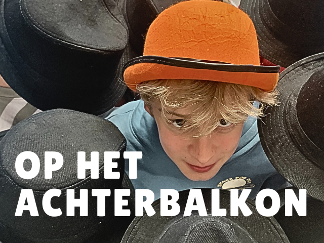 Op het achterbalkon